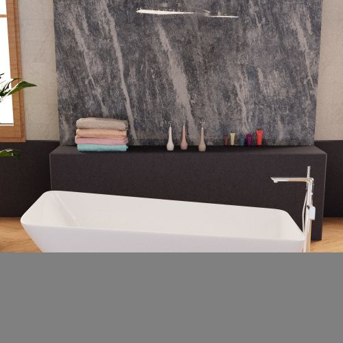 Ванна акриловая Frank 12517 170х80 отдельностоящая прямоугольная с ножками