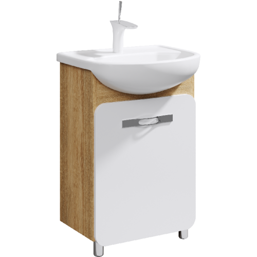 Тумба под раковину Aqwella Y Veg.01.05 50х30 подвесная цвет коричневый