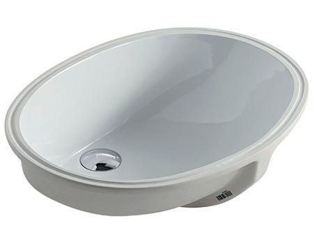 Раковина из сантехнического фарфора Galassia Denise 6002 60х40 встраиваемая цвет белый - фото 2