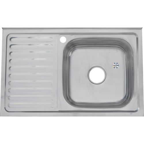 Кухонная мойка Melana 005 t R (*10) 80х50 цвет хром поверхность полированная