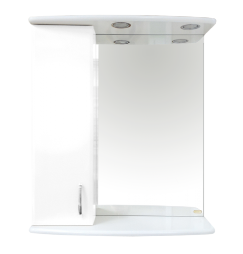 Зеркало-шкаф Misty Зеркала-шкафы Э-Аст04060-01СвЛ 60х70 подвесной цвет белый