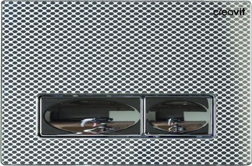 Клавиша смыва механическая Creavit GP4009.35 цвет белый/хром