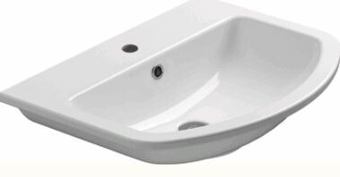 Раковина керамическая GSI City 9131111 60х50 подвесная цвет белый