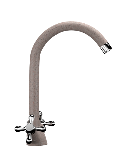 Смеситель для кухни Ulgran Classic U-012-302 на мойку бежевый