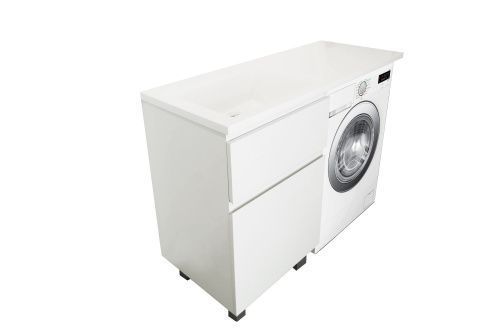 Тумба с раковиной Эстет Dallas Luxe 120 ФР-00001918 50х50 напольная цвет белый