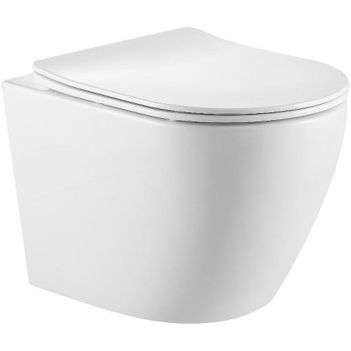 Унитаз подвесной Тритон Verso Щ0000057973 белый с сиденьем микролифт безободковый каскадный смыв