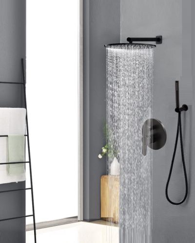 Душевая система ALMAes Sakari TVZ-0890 встраиваемая в стену цвет черный