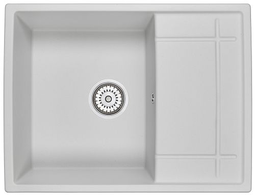 Кухонная мойка Granula 6501, АРКТИК 65х50 цвет белый поверхность матовая