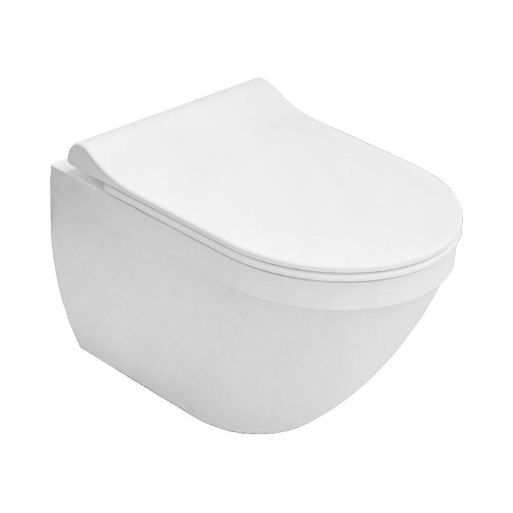 Унитаз подвесной Kale IDEA 310200100281 белый с сиденьем безободковый каскадный смыв