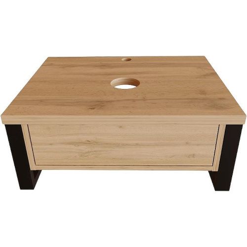 Тумба под раковину 1MarKa Grunge Loft Ц0000001580 60х50 подвесная цвет коричневый