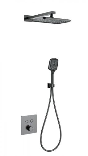 Душевая система Wonzon & Woghand WW-D2017-B-BGG встраиваемая в стену цвет серый с термостатом
