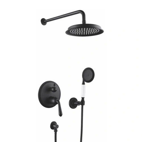 Душевая система Rose R0235H встраиваемая в стену цвет черный