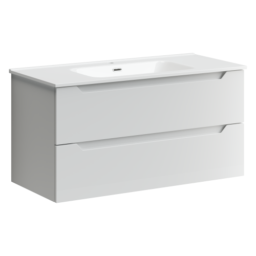 Тумба под раковину Sancos Norma 2.0 NR2.0100W 100х50 подвесная цвет белый