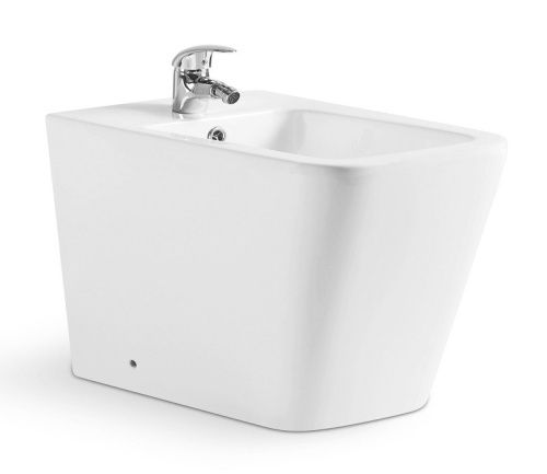 Биде напольное CeramaLux 3370 цвет белый