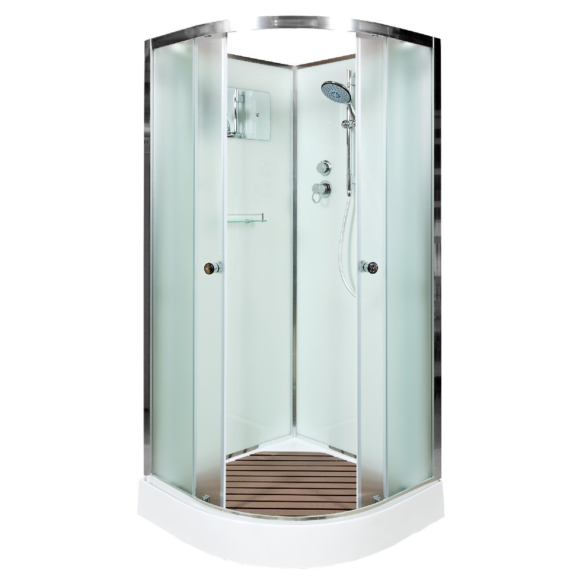 Душевая кабина AvaCan D09 90х90 четверть круга без крыши ориентация универсальная