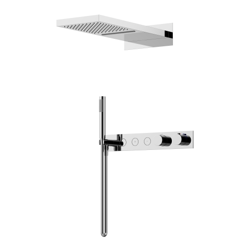 Душевая система Sancos Linn SC9023CH встраиваемая в стену цвет хром с термостатом