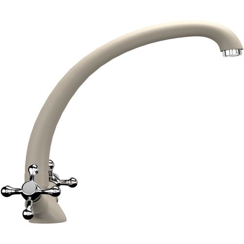 Смеситель для кухни Ulgran Classic U-013-302 на мойку бежевый