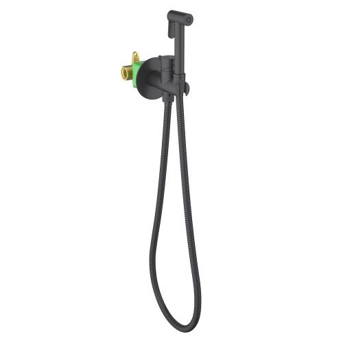 Смеситель с гигиеническим душем Timo Saona 2337/03SM встраиваемый в стену черный