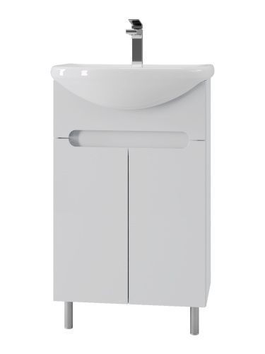 Тумба с раковиной Orange TOPLINE-Rio TR55-01C+RA 60х50 напольная цвет белый