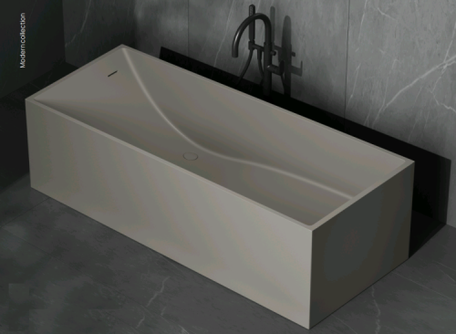 Ванна из искусственного камня Dea Design Modern DD8607 1800 6 180х75 отдельностоящая прямоугольная