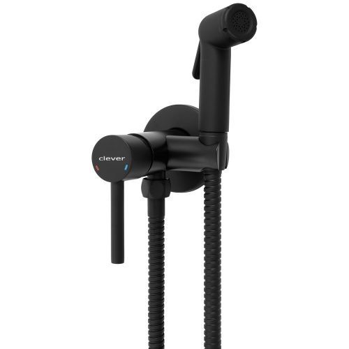 Гигиенический душ со смесителем Clever TOUBKAL 61118 черный