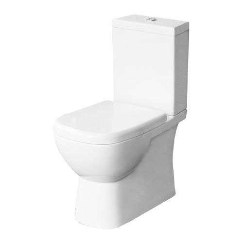 Унитаз-компакт напольный с бачком Sanita Luxe WC.CC/Quadro/2-SlimDM/WHT.G/S1 белый с сиденьем микролифт каскадный смыв
