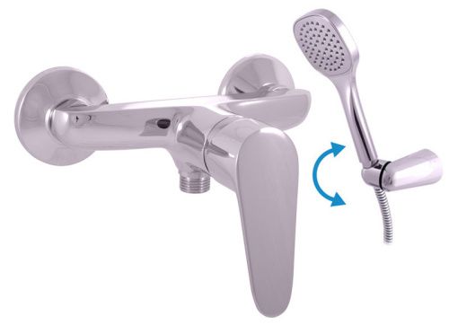 Смеситель для душа RavSlezak VICTORIA VI281.5/2 настенный хром