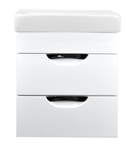 Тумба с раковиной Loranto Стиль CS00072681 50х40 подвесная цвет белый