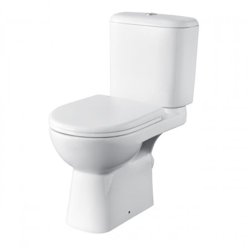 Унитаз-компакт напольный с бачком Roca Access 734P23800Y белый с сиденьем микролифт каскадный смыв