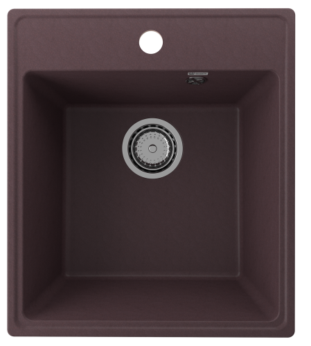 Кухонная мойка Ulgran Quartz Forte 425-06 45х50 цвет коричневый поверхность матовая