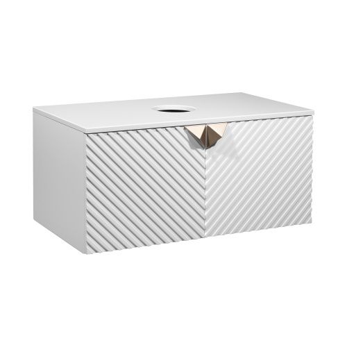 Тумба под раковину Runo Андорра 00-00004644 70х50 подвесная цвет белый