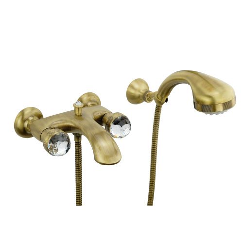 Смеситель для ванны Migliore AXO SWAROVSKI 18476 настенный бронза