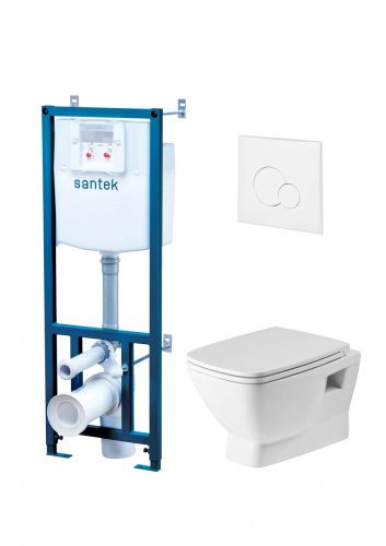 Комплект унитаз с инталляцией и клавишей смыва Santek Нео 1WH501758