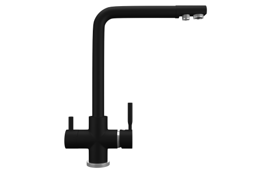 Смеситель для кухни Ulgran Quartz UQ-016-07 на мойку черный