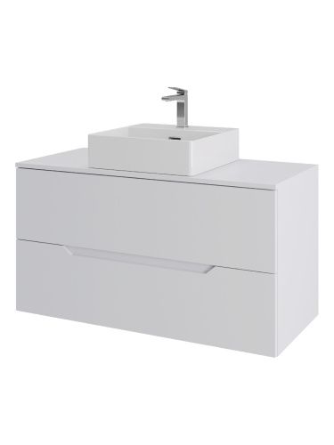 Тумба с раковиной Orange Line Li-100TuwMDF+B04-500W 100х50