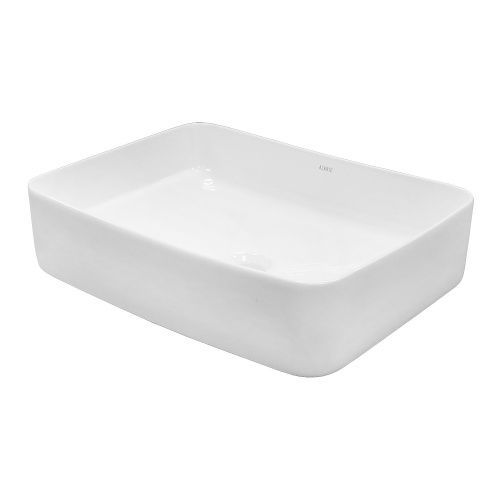 Раковина из сантехнического фаянса Azario AZ-2284 50 см накладная цвет белый