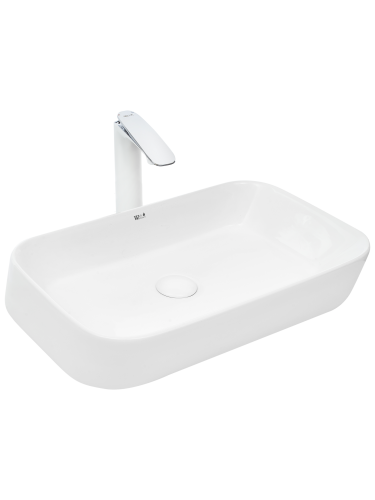 Раковина из сантехнического фаянса WeltWasser WW SK 10000003831 60х40 подвесная цвет белый без отверстий под смеситель