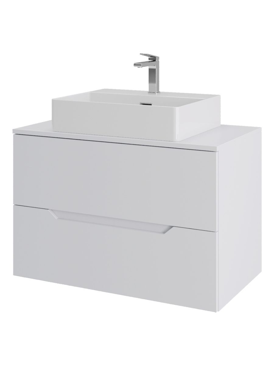 Тумба с раковиной Orange Line Li-80TuwMDF+B04-500W 80х50