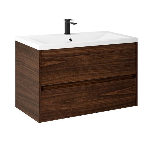 Тумба под раковину Art&Max Family-M Family-M-1000-2C-SO-BO 100х50 подвесная цвет коричневый
