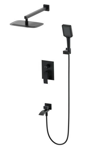 Душевая система Wonzon & Woghand Fit WW-88939009A-MB встраиваемая в стену цвет черный