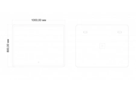 Зеркало с подсветкой Art&Max VITA AM-Vit-1000-800-DS-F 100х80 подвесное - фото 2