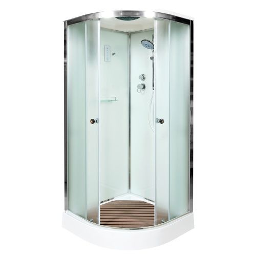 Душевая кабина AvaCan D09SEL 90х90 четверть круга с крышей ориентация универсальная