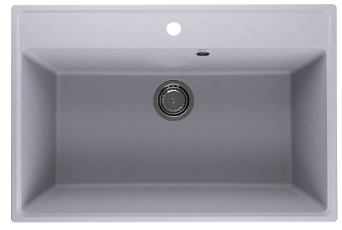 Кухонная мойка Ulgran Quartz Forte 760-05 75х50 цвет серый поверхность матовая