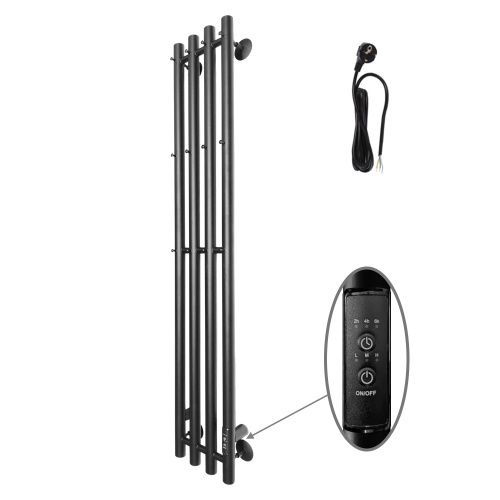 Полотенцесушитель электрический Altasan АргоЛюкс АргоЛюкс12021ЧМ 20х120 черный