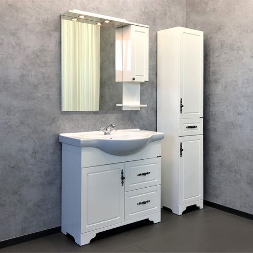 Тумба с раковиной Comforty Севилья 00-00003083CF 90х50 напольная цвет белый