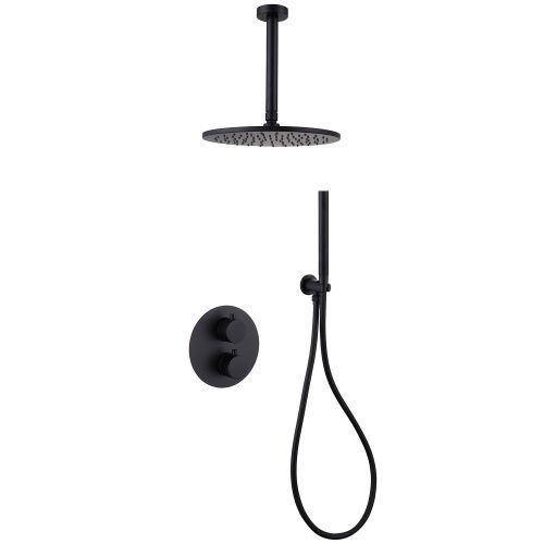 Душевая система Abber AF8121B встраиваемая в стену цвет черный