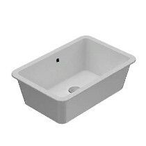 Раковина керамическая Globo CORTONA VA083BI 60х40 встраиваемая цвет белый без отверстий под смеситель