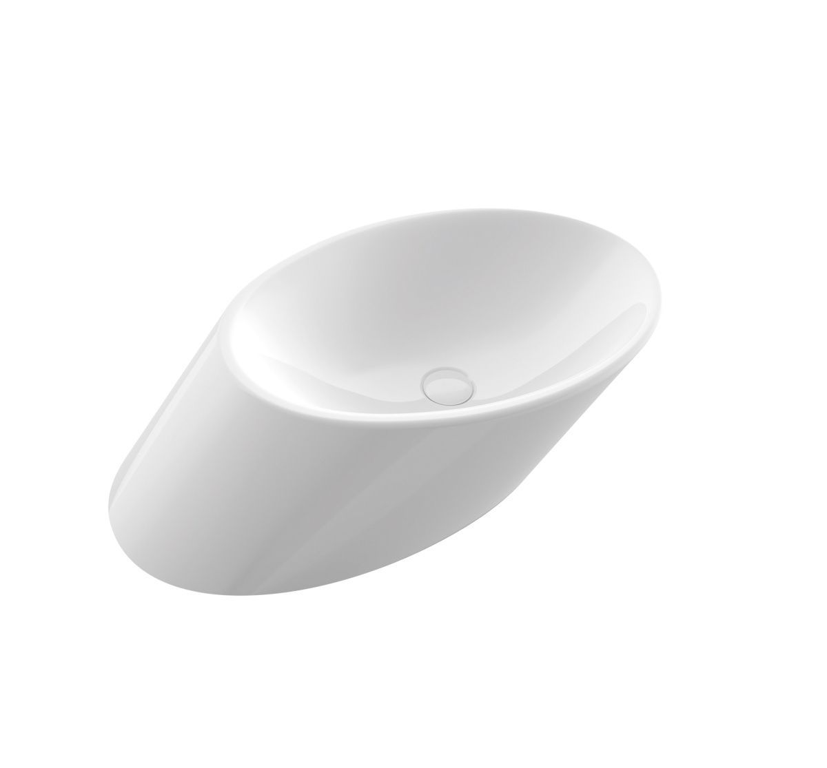 Раковина из сантехнического фарфора Ambassador Ritz 236T20002 70х40 накладная цвет белый без отверстий под смеситель