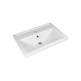 Раковина из сантехнического фаянса СанТа Фостер60 60х40 накладная цвет белый