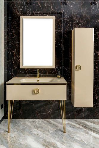 Консоль под раковину Armadi Art Lucido 770-100-CP 100х60 подвесная цвет коричневый